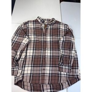 S john bay  Plaid Flannel Button Up Long Sleeve Shirt Casual Outdoors
